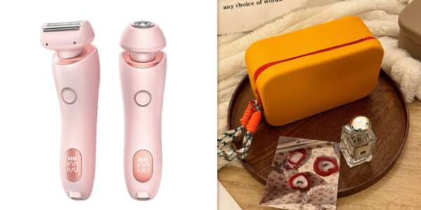 2 In 1 Hair Removal Epilator USB Rechargeable Trimmer Women Body Razor Face Leg Armpit Bikini Hand Pubic Shaver Hair Remover - Image 5