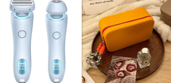 2 In 1 Hair Removal Epilator USB Rechargeable Trimmer Women Body Razor Face Leg Armpit Bikini Hand Pubic Shaver Hair Remover - Image 3