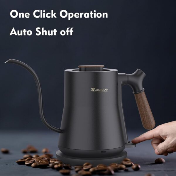 Gooseneck Electric Kettle, Pour Over Coffee Kettle Hot Water Tea Kettle,Stainless Steel Inner With Leak Proof Design,Rapid Heating, Auto Shutoff - Image 5